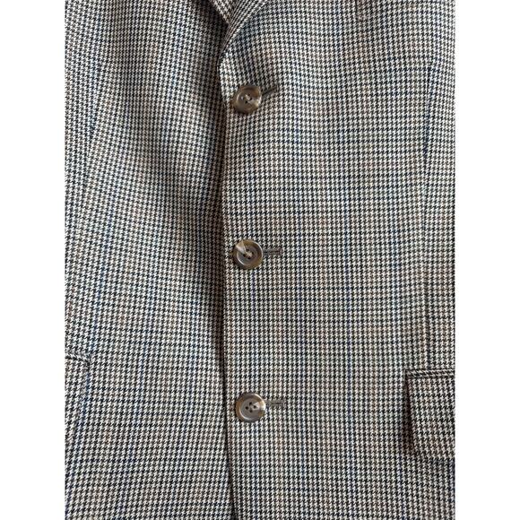 Ralph by Ralph Lauren 40S Wool Multicolor Micro Hounds Tooth Blazer - Picture 2 of 11